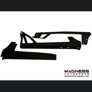 Jeep JK Upper Windshield Mount by Rigid Industries - E Series 50" LED Light Bar 